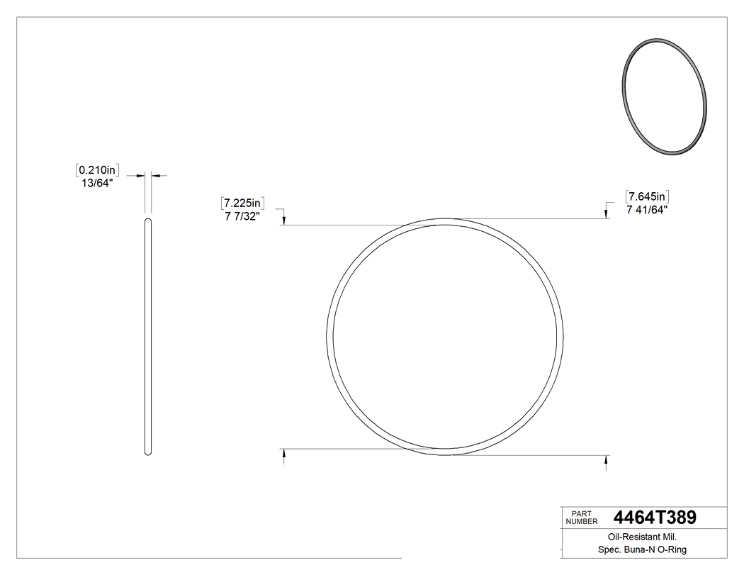 Technical drawing - 4464T389